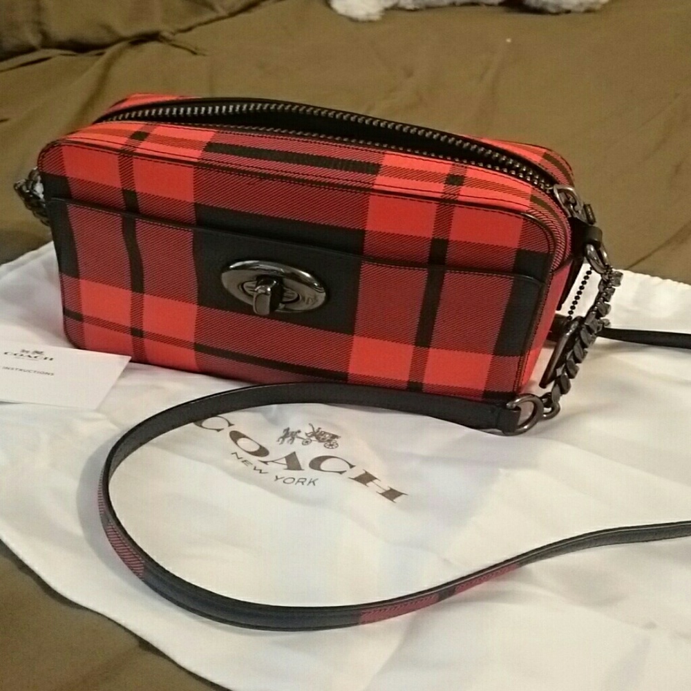 COPY - Plaid Coach crossbody bag